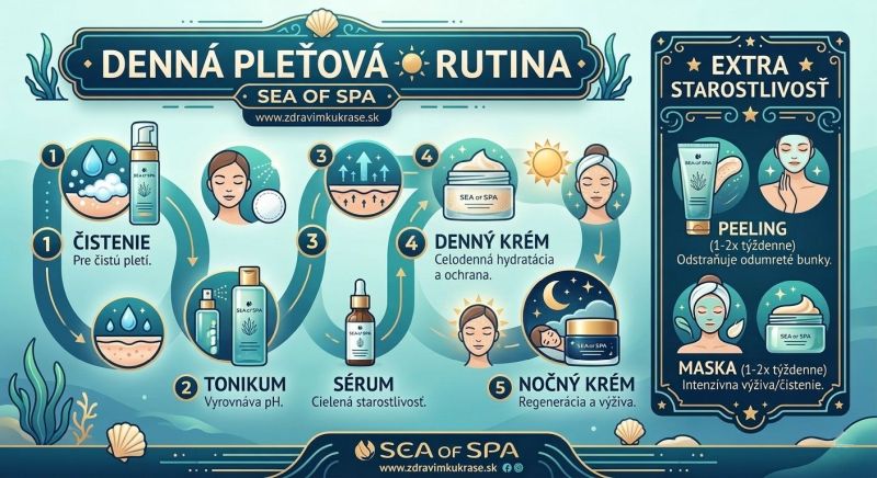 Denná pleťová rutina produktov SEA of SPA